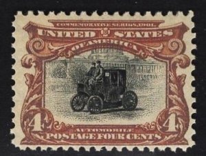 US #296 4c Deep Red Brown & Black Pan-American MINT NH  SCV $170