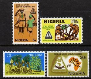 NIGERIA  - 1977 - 1st All Africa Scout Jamboree - Perf 4v Set -Mint Never Hinged
