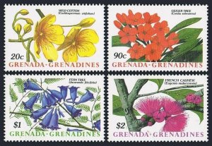 Grenada Gren 1009,1012-1014,MNH.Michel 1062,1065-1067. Flowering trees,1988.