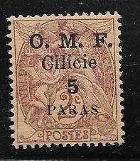 Cilicia #117  5pa on 2c violet (MH)  CV$1.25