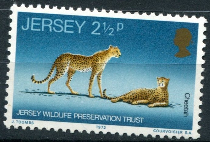 Jersey Sc#65 MNH, 2½p multi, Wildlife Preservation Trust (2nd series) (1972)