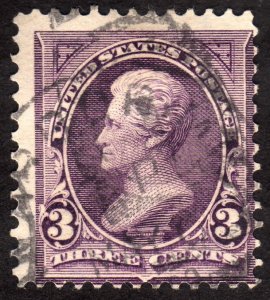 1895, US 3c, Jackson, Used, Sc 268