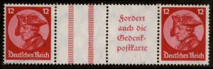 Germany 1933 Mi WZ11 Frederick the Great Zusammendruck Se-Tenant MH Multip 64818