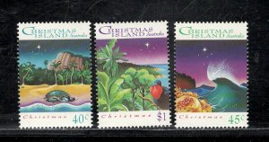 CHRISTMAS ISLAND SC# 354-6 VF/MNH