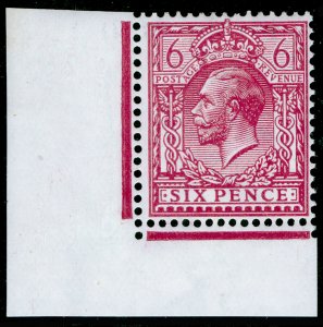 SG385 SPEC N26(3), 6d reddish purple, NH MINT. Cat £30. CORNER MARGINAL.