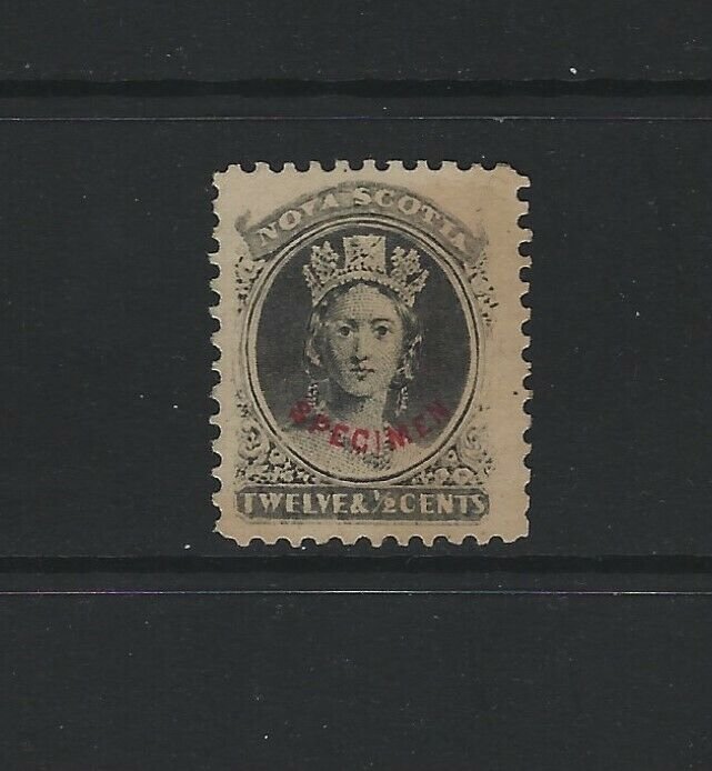 NOVA SCOTIA - #13 - 12 1/2c QUEEN VICTORIA SPECIMEN FORGERY