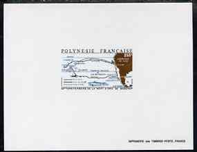 French Polynesia 1988 Eric de Bisschop 350f (Map) deluxe ...