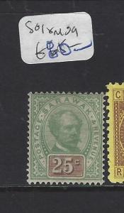 SARAWAK (P1812B)  BROOKE  25C  SG 18  MOG 