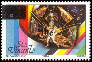St. Vincent 10c Local Provisional Overprint