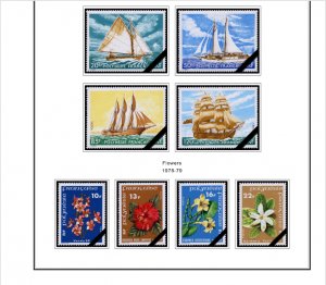 COLOR PRINTED FRENCH POLYNESIA 1892-2010 STAMP ALBUM PAGES (195 illustr. pages)