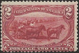 # 286 Copper Red Mint Hinged Farming In The West