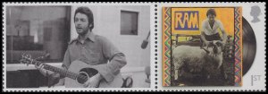 GB LS132b Paul McCartney RAM 1st single (1 stamp) MNH 2021 