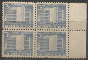 CUBA 513 MNH BLOCK OF 4 M1138