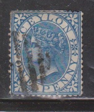 CEYLON Scott # 61 Used - Queen Victoria