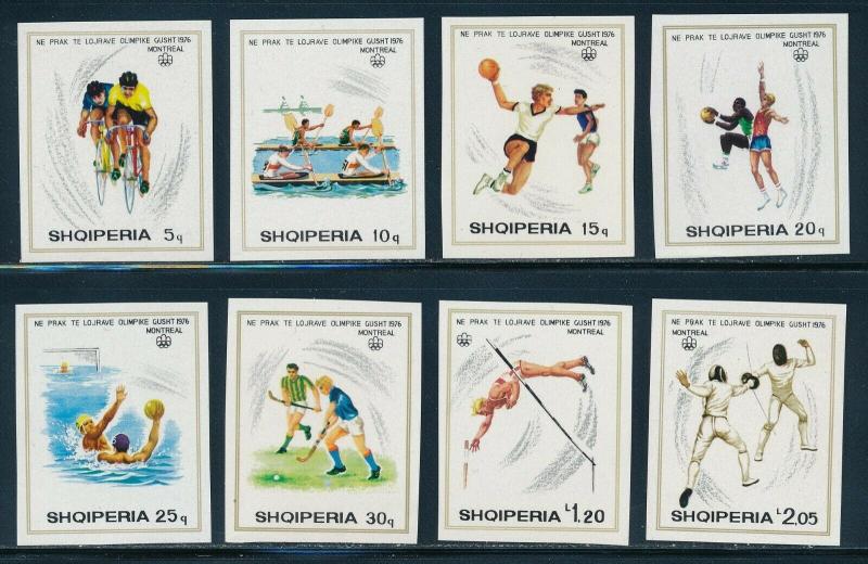 Albania - Montreal Olympic Games MNH Imperf Set (1976)