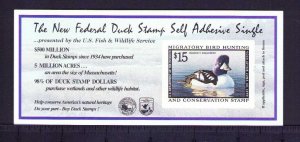 #RW65A 1998 - US Federal Duck Stamp -  MNH 