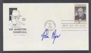Sir John Major, British Prime Minister, signature on 1965 Winston Churchill FDC