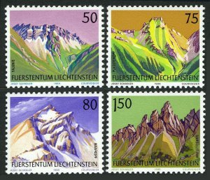 Liechtenstein 911-914, MNH. Michel 974-977. Mountains 1989.Falknis,Plassteikopf,