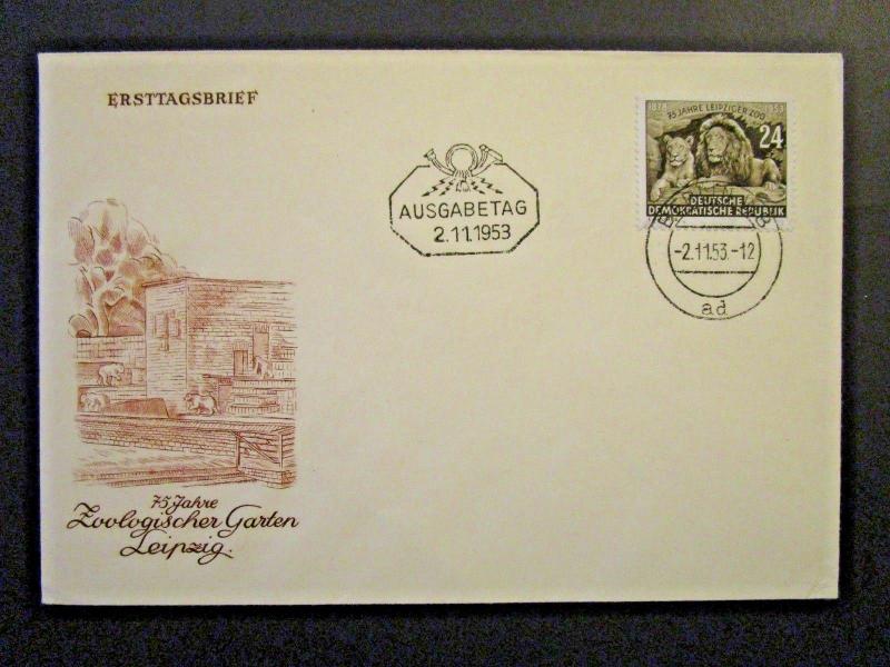 Germany DDR SC# 179 on 1953 FDC / Unaddressed / Cacheted - Z4526