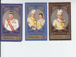 2015 Malaysia Perak Sultan (3) (Scott 176-78) MNH