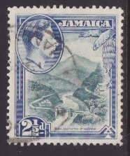Jamaica-Sc#120- id7-used 2&1/2p near Castleton-1938-51-