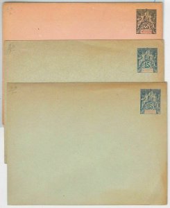 45166 - REUNION - POSTAL HISTORY - Set of 3 LETTERS-