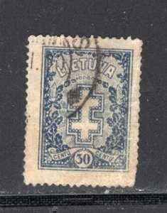 Lithuania #217   Used  VF  CV $10.00