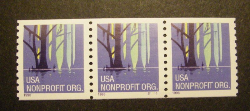 Scott 3207, 5c Nonprofit Wetland, PNC3 #S1111, MNH Coil Beauty