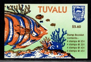 TUVALU SC# 732a COMP BKLT OF 4 BLKS FVF/MNH