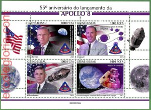 B1500 - GUINE-BISSAU - ERROR MISPERF Stamp Sheet - 2023 - SPACE-