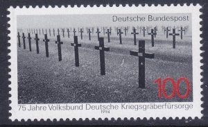 Germany 1875 MNH 1994 Preservation of German Graves Abroad 75th Anniversary