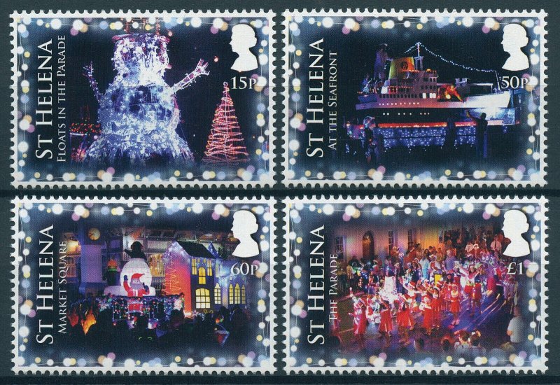 St Helena Christmas Stamps 2018 MNH Festival of Lights Parades Ships 4v Set