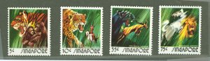 Singapore #202-205  Single (Complete Set) (Fauna) (Flora)