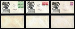 # 899 to 901 First Day Covers with Anderson cachet dated 10-16-1940 - # 2