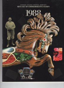 1988 USPS Commemorative Softback Yearbook. Stamps Mounted.  #02 USPS1988m