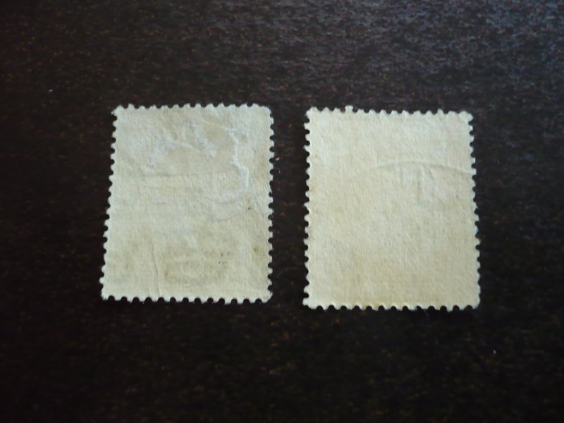 Stamps - Cayman Islands - Scott# 51,53 - Used Part Set of 2 Stamps