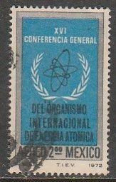 MEXICO C406 Conf. of the Atomic Energy Commission Used. VF .(920)