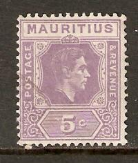 Mauritius   #214  used  (1943)  