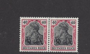 France, N22, German Occupation Stamps Overprint Pair, **MNH**