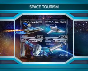 Z08 MLD18102a Maldives 2018 Space Tourism MNH ** Postfrisch