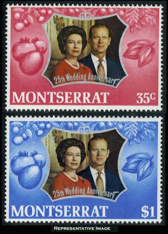 Montserrat Scott 286-287 Mint never hinged.