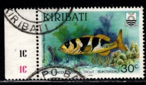 Kiribati - #546 Black Saddled Coral Trout  -  Used