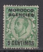 Great Britain - Morocco - 1929 KGV 5c on 1/2p Sc# 63 (9271)