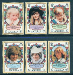 ANGUILLA SC# 485-90 F-VF MNH 1982