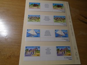 Anguilla  #  502-05  MNH  Scouts   gutter pairs