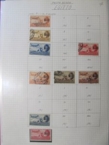 1953 Egypt Air Post Stamps MNH** and Used LR105P65-