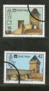 Luxembourg 2000 Bridges Architecture Sc 1040-41 Specimen MNH # 837