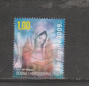 Bosnia & Herzegovina  (Croat) Scott#  217a  Used  (2009 Apparition Virgin Mary)