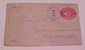 GUATEMALA COBAN 16 FEB 1893 WITH 4 BACKSTAMPS