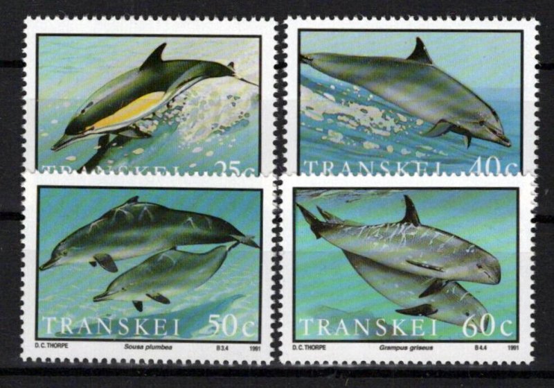 South Africa Transkei 251-254 MNH Marine Life Dolphins ZAYIX 0424S0106M